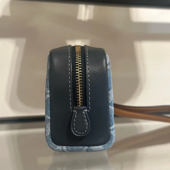 Coach Denim Pouch Wristlet - Picture 4 of 9